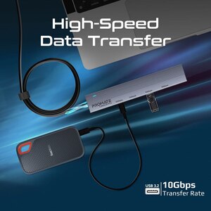 Hub USB PROMATE LiteHub-Pro, USB-C, USB-A, antracit Hub USB PROMATE LiteHub-Pro, USB-C, USB-A, antracit