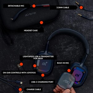 Casti Gaming Wireless LOGITECH Astro A30 Lightspeed Xbox, multiplatforma, Navy-Red Casti Gaming Wireless LOGITECH Astro A30 Lightspeed Xbox, multiplatforma, Navy-Red