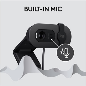 Camera Web LOGITECH Brio 100, Full HD 1080p, negru Camera Web LOGITECH Brio 100, Full HD 1080p, negru