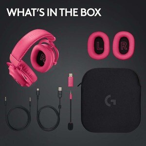 Casti Gaming Wireless LOGITECH G PRO X 2 LIGHTSPEED, 7.1 surround, multiplatforma, 3.5mm, Pink Casti Gaming Wireless LOGITECH G PRO X 2 LIGHTSPEED, 7.1 surround, multiplatforma, 3.5mm, Pink