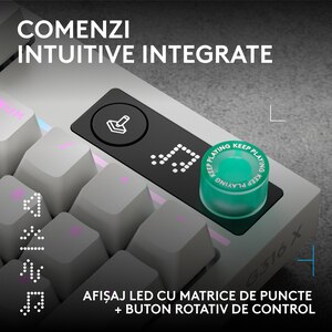 Tastatura Gaming LOGITECH G316 X, USB, Layout US, alb Tastatura Gaming LOGITECH G316 X, USB, Layout US, alb