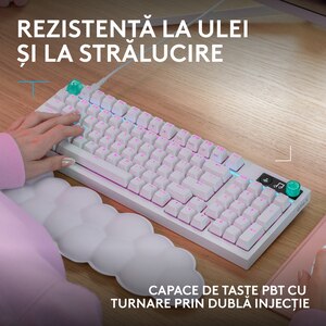 Tastatura Gaming LOGITECH G316 X, USB, Layout US, alb Tastatura Gaming LOGITECH G316 X, USB, Layout US, alb