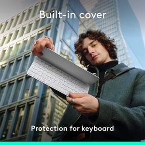 Tastatura Wireless LOGITECH KEYS To Go 2 Multi-Device, Bluetooth, Layout US INT, alb Tastatura Wireless LOGITECH KEYS To Go 2 Multi-Device, Bluetooth, Layout US INT, alb