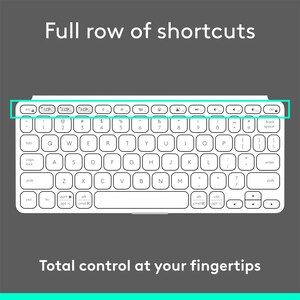 Tastatura Wireless LOGITECH KEYS To Go 2 Multi-Device, Bluetooth, Layout US INT, alb Tastatura Wireless LOGITECH KEYS To Go 2 Multi-Device, Bluetooth, Layout US INT, alb
