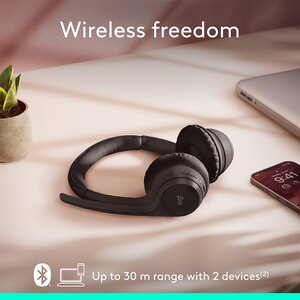 Casti PC Wireless LOGITECH Zone 300, Bluetooth, negru Casti PC Wireless LOGITECH Zone 300, Bluetooth, negru