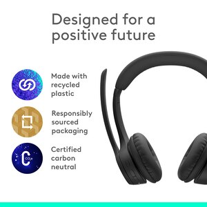 Casti PC Wireless LOGITECH Zone 300, Bluetooth, negru Casti PC Wireless LOGITECH Zone 300, Bluetooth, negru