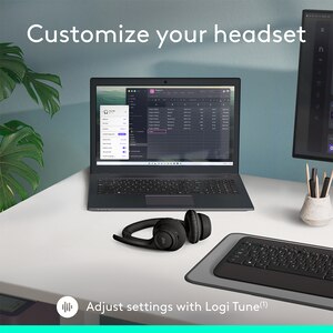 Casti PC Wireless LOGITECH Zone 300, Bluetooth, negru Casti PC Wireless LOGITECH Zone 300, Bluetooth, negru