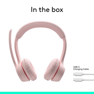 Casti PC Wireless LOGITECH Zone 300, Bluetooth, roz Casti PC Wireless LOGITECH Zone 300, Bluetooth, roz