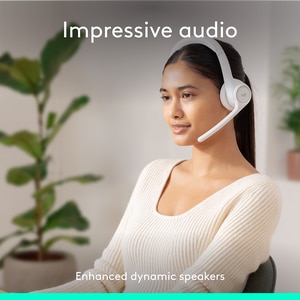 Casti PC Wireless LOGITECH Zone 300, Bluetooth, alb Casti PC Wireless LOGITECH Zone 300, Bluetooth, alb