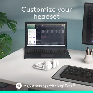 Casti PC Wireless LOGITECH Zone 300, Bluetooth, alb Casti PC Wireless LOGITECH Zone 300, Bluetooth, alb