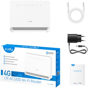 Router Wireless Gigabit CUDY LT500E AC1200, Wi-Fi 5, Dual-Band 300 + 867 Mbps, alb Router Wireless Gigabit CUDY LT500E AC1200, Wi-Fi 5, Dual-Band 300 + 867 Mbps, alb