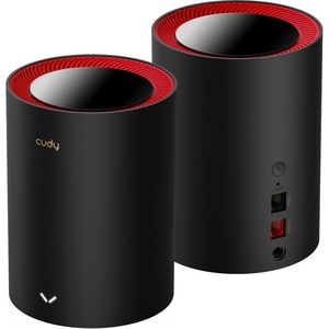 Sistem Wireless Mesh Gigabit CUDY M3000 V1 AX3000, Wi-Fi 6, Dual-Band 574 + 2402 Mbps, 2 buc, negru Sistem Wireless Mesh Gigabit CUDY M3000 V1 AX3000, Wi-Fi 6, Dual-Band 574 + 2402 Mbps, 2 buc, negru