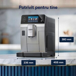 Espressor automat DELONGHI Eletta Ultra ECAM470.85.MB, 1.8l, 1450W, 19 bar, argintiu-negru Espressor automat DELONGHI Eletta Ultra ECAM470.85.MB, 1.8l, 1450W, 19 bar, argintiu-negru