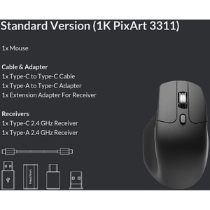 Mouse Wireless KEYCHRON M6, 12000 dpi, silentios, rotita scroll metalica, negru Mouse Wireless KEYCHRON M6, 12000 dpi, silentios, rotita scroll metalica, negru