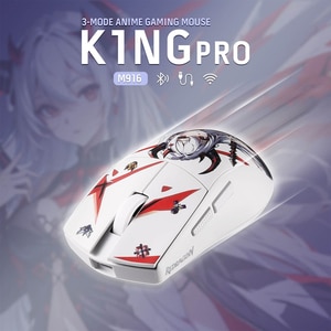 Mouse Gaming Wireless REDRAGON K1ng M916 Pro, 26000 dpi, alb Mouse Gaming Wireless REDRAGON K1ng M916 Pro, 26000 dpi, alb