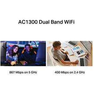 Adaptor USB Wireless MERCUSYS MA30H High-Gain AC1300, Dual Band 400 + 867 Mbps, negru Adaptor USB Wireless MERCUSYS MA30H High-Gain AC1300, Dual Band 400 + 867 Mbps, negru