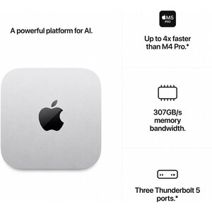 Sistem Desktop PC APPLE Mac Mini mhqn4ze/a, Apple M5 Pro, 24GB, SSD 512GB, 16-core GPU, macOS Sequoia - INT Sistem Desktop PC APPLE Mac Mini mhqn4ze/a, Apple M5 Pro, 24GB, SSD 512GB, 16-core GPU, macOS Sequoia - INT
