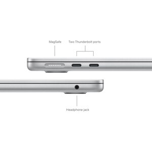 Laptop APPLE MacBook Air 13 mrxq3ze/a, Apple M3, 13.6" Retina Display, 8GB, SSD 256GB, 8-core GPU, macOS Sonoma, Silver, Tastatura layout INT Laptop APPLE MacBook Air 13 mrxq3ze/a, Apple M3, 13.6" Retina Display, 8GB, SSD 256GB, 8-core GPU, macOS Sonoma, Silver, Tastatura layout INT