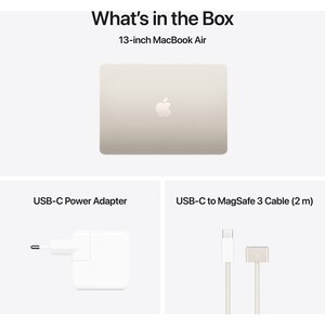 Laptop APPLE MacBook Air 13 mw103ro/a, Apple M4, 13.6" Retina Display, 16GB, SSD 512GB, 10-core GPU, macOS Sequoia, Starlight, Tastatura layout INT, Manual RO Laptop APPLE MacBook Air 13 mw103ro/a, Apple M4, 13.6" Retina Display, 16GB, SSD 512GB, 10-core GPU, macOS Sequoia, Starlight, Tastatura layout INT, Manual RO