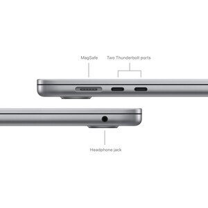 Laptop APPLE MacBook Air 15 mc9h4ro/a, Apple M3, 15.3" Retina Display, 24GB, SSD 512GB, 10-core GPU, macOS Sequoia, Space Gray, Tastatura layout INT Laptop APPLE MacBook Air 15 mc9h4ro/a, Apple M3, 15.3" Retina Display, 24GB, SSD 512GB, 10-core GPU, macOS Sequoia, Space Gray, Tastatura layout INT