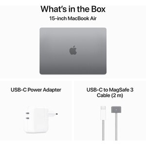 Laptop APPLE MacBook Air 15 mc9h4ro/a, Apple M3, 15.3" Retina Display, 24GB, SSD 512GB, 10-core GPU, macOS Sequoia, Space Gray, Tastatura layout INT Laptop APPLE MacBook Air 15 mc9h4ro/a, Apple M3, 15.3" Retina Display, 24GB, SSD 512GB, 10-core GPU, macOS Sequoia, Space Gray, Tastatura layout INT
