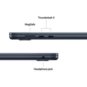 Laptop APPLE MacBook Air 15 mw1l3ro/a, Apple M4, 15.3" Retina Display, 16GB, SSD 256GB, 10-core GPU, macOS Sequoia, Midnight, Tastatura layout INT, Manual RO Laptop APPLE MacBook Air 15 mw1l3ro/a, Apple M4, 15.3" Retina Display, 16GB, SSD 256GB, 10-core GPU, macOS Sequoia, Midnight, Tastatura layout INT, Manual RO