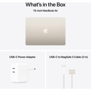 Laptop APPLE MacBook Air 15 mw1k3ro/a, Apple M4, 15.3" Retina Display, 16GB, SSD 512GB, 10-core GPU, macOS Sequoia, Starlight, Tastatura layout INT, Manual RO Laptop APPLE MacBook Air 15 mw1k3ro/a, Apple M4, 15.3" Retina Display, 16GB, SSD 512GB, 10-core GPU, macOS Sequoia, Starlight, Tastatura layout INT, Manual RO