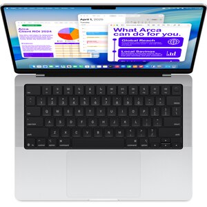 Laptop APPLE MacBook Pro 14 mj3e4ro/a, Apple M5 10-core CPU, 14.2" Liquid Retina XDR, 32GB, SSD 1TB, 10-core GPU, macOS Sequoia, Silver- Tastatura layout INT Laptop APPLE MacBook Pro 14 mj3e4ro/a, Apple M5 10-core CPU, 14.2" Liquid Retina XDR, 32GB, SSD 1TB, 10-core GPU, macOS Sequoia, Silver- Tastatura layout INT