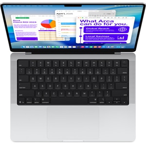 Laptop APPLE MacBook Pro 14 mgdq4ro/a, Apple M5 Max 18-core CPU, 14.2" Liquid Retina XDR, 36GB, SSD 2TB, 32-core GPU, macOS Sequoia, Silver - Tastatura layout INT Laptop APPLE MacBook Pro 14 mgdq4ro/a, Apple M5 Max 18-core CPU, 14.2" Liquid Retina XDR, 36GB, SSD 2TB, 32-core GPU, macOS Sequoia, Silver - Tastatura layout INT