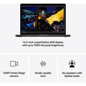 Laptop APPLE MacBook Pro 14 mx2h3ro/a, Apple M4 Pro, 14.2" Liquid Retina XDR, 24GB, SSD 512GB, 16-core GPU, macOS Sequoia, Space Black- Tastatura layout INT Laptop APPLE MacBook Pro 14 mx2h3ro/a, Apple M4 Pro, 14.2" Liquid Retina XDR, 24GB, SSD 512GB, 16-core GPU, macOS Sequoia, Space Black- Tastatura layout INT