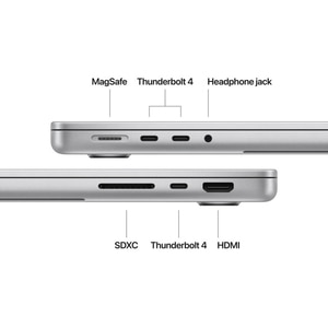 Laptop APPLE MacBook Pro 14 mx2f3ro/a, Apple M4 Pro, 14.2" Liquid Retina XDR, 24GB, SSD 1TB, 20-core GPU, macOS Sequoia, Silver - Tastatura layout INT Laptop APPLE MacBook Pro 14 mx2f3ro/a, Apple M4 Pro, 14.2" Liquid Retina XDR, 24GB, SSD 1TB, 20-core GPU, macOS Sequoia, Silver - Tastatura layout INT