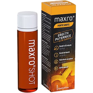 Supliment alimentar Maxro Forte Shots, 5 monodoze x 10 ml, QUANTUM Supliment alimentar Maxro Forte Shots, 5 monodoze x 10 ml, QUANTUM