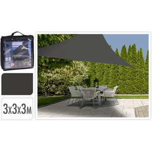 Copertina terasa AMBIANCE Triangle M, poliester, 300 x 300 cm, gri inchis Copertina terasa AMBIANCE Triangle M, poliester, 300 x 300 cm, gri inchis
