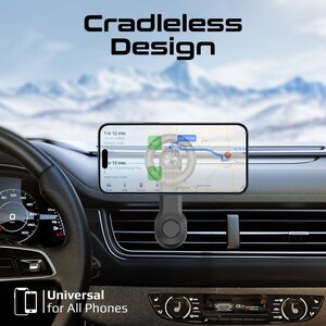 Suport auto PROMATE MagHoop-AV, ventilatie, MagSafe, negru Suport auto PROMATE MagHoop-AV, ventilatie, MagSafe, negru