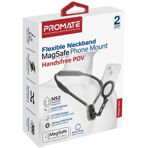 Suport telefon pentru piept PROMATE Magview, negru Suport telefon pentru piept PROMATE Magview, negru
