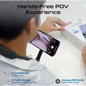 Suport telefon pentru piept PROMATE Magview, negru Suport telefon pentru piept PROMATE Magview, negru