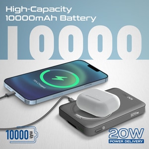 Baterie externa PROMATE Mavrix-3, 10000 mAh, 1x USB-C, negru Baterie externa PROMATE Mavrix-3, 10000 mAh, 1x USB-C, negru