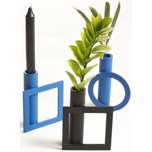 Suport lumanare Morf Square 13.8 x 4 x 15.2 cm, negru Suport lumanare Morf Square 13.8 x 4 x 15.2 cm, negru