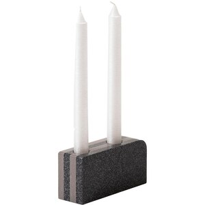 Suport lumanare Duo, 19.6 x 4.5 x 7.1 cm, gri antracit Suport lumanare Duo, 19.6 x 4.5 x 7.1 cm, gri antracit
