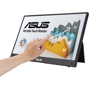 Monitor portabil LED IPS ASUS ZenScreen Touch MB16AMTR, 15.6", Full HD, 60Hz, Flicker Free, Boxe, Acumulator, negru Monitor portabil LED IPS ASUS ZenScreen Touch MB16AMTR, 15.6", Full HD, 60Hz, Flicker Free, Boxe, Acumulator, negru