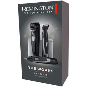 Aparat de tuns REMINGTON Works MB905, acumulator, 45 min autonomie, negru Aparat de tuns REMINGTON Works MB905, acumulator, 45 min autonomie, negru
