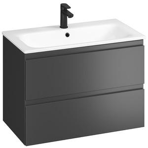 Set masca si lavoar Cersanit Moduo, 79.5 x 44.7 x 62 cm, antracit Set masca si lavoar Cersanit Moduo, 79.5 x 44.7 x 62 cm, antracit