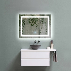 Oglinda baie Elves 80711, 80 x 3 x 60 cm, iluminare LED, senzor touch Oglinda baie Elves 80711, 80 x 3 x 60 cm, iluminare LED, senzor touch