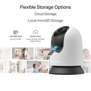 Camera IP Wireless MERCUSYS MC210, 1296p, IR, Night Vision, Alb Camera IP Wireless MERCUSYS MC210, 1296p, IR, Night Vision, Alb