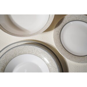 Set de masa MYRIA MC4055, 19 piese, opal, alb Set de masa MYRIA MC4055, 19 piese, opal, alb