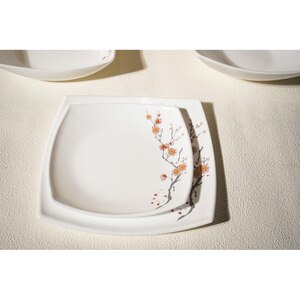 Set de masa MYRIA MC4056, 19 piese, opal, alb Set de masa MYRIA MC4056, 19 piese, opal, alb