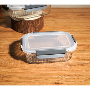 Set caserole MYRIA MC4058, 3 piese, 0.37- 1.05l, sticla, transparent Set caserole MYRIA MC4058, 3 piese, 0.37- 1.05l, sticla, transparent