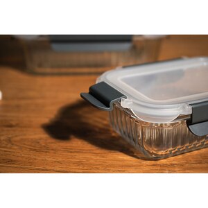 Set caserole MYRIA MC4058, 3 piese, 0.37- 1.05l, sticla, transparent Set caserole MYRIA MC4058, 3 piese, 0.37- 1.05l, sticla, transparent