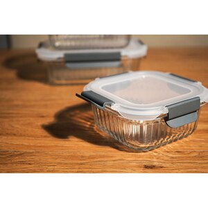 Set caserole MYRIA MC4059, 3 piese, 0.31 - 0.8l, sticla, transparent Set caserole MYRIA MC4059, 3 piese, 0.31 - 0.8l, sticla, transparent