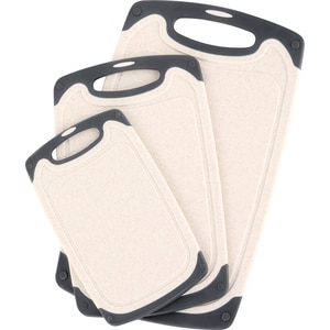 Set tocatoare cu suport MYRIA MC4071, 3 buc, plastic, bej Set tocatoare cu suport MYRIA MC4071, 3 buc, plastic, bej